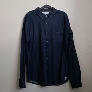 Navy Long Sleeve Button Down